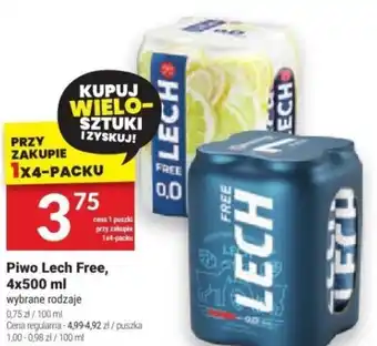 Twój Market Piwo Lech Free, 4x500 ml oferta