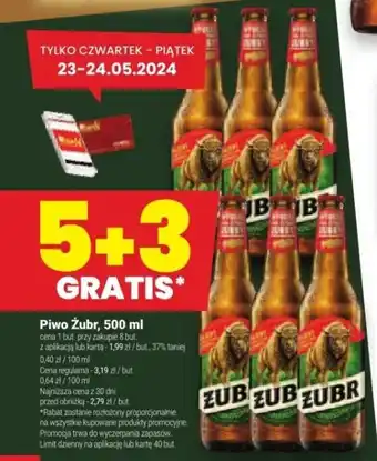Twój Market Piwo Żubr, 500 ml oferta