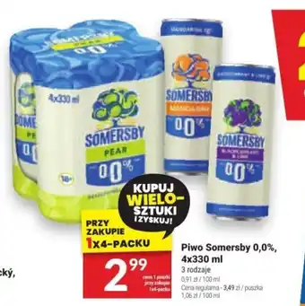 Twój Market Piwo Somersby 0,0%, 4x330 ml oferta