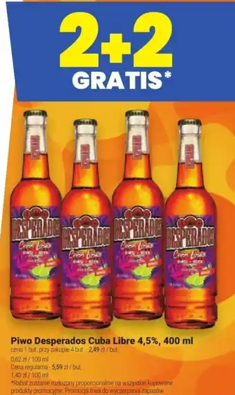Twój Market Piwo Desperados Cuba Libre 4,5%, 400 ml oferta