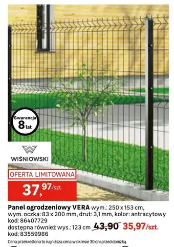 Leroy Merlin Panel ogrodzeniowy Wiśniowski oferta