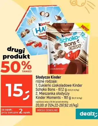 Dealz Cukierki Kinder oferta