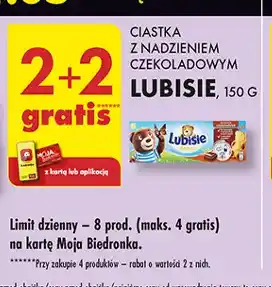 Biedronka Ciastka czekoladowe Lu Petitki Lubisie oferta