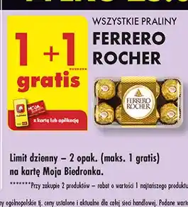 Biedronka Praliny w pudełku plastikowym Ferrero Rocher oferta