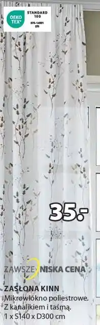 JYSK zasłona oferta