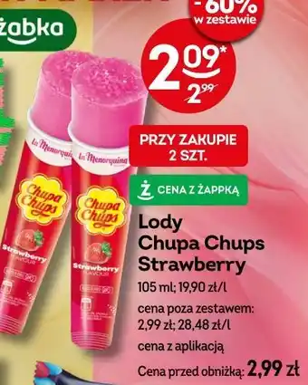 Żabka Lody Chupa Chups Strawberry oferta