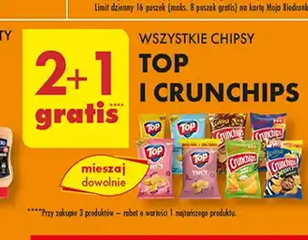 Biedronka Chipsy o smaku serka fromage Top Chips oferta