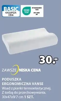 JYSK poduszka ergonomiczna oferta