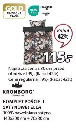 JYSK komplet pościeli satynowej oferta