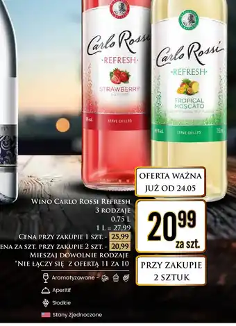 Dino Wino Carlo Rossi Refresh Strawberry oferta