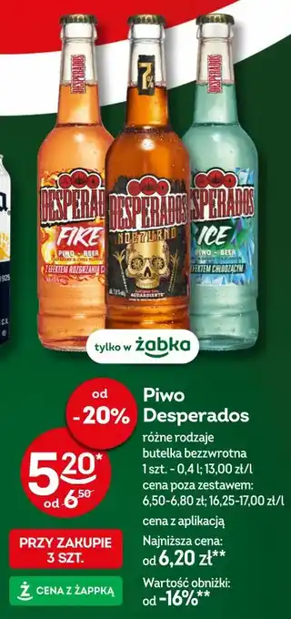 Żabka Piwo Desperados oferta