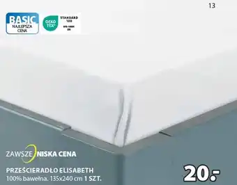 JYSK prześcieradło oferta