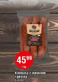 E.Leclerc Kiełbasa z indyka gęsiną Łukosz oferta