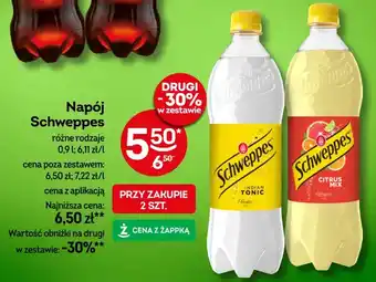 Żabka Napój Schweppes oferta