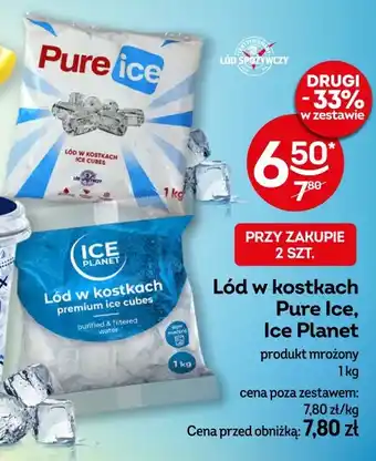 Żabka Lód w kostkach Pure Ice, Ice planet oferta