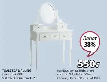 JYSK Toaletka oferta