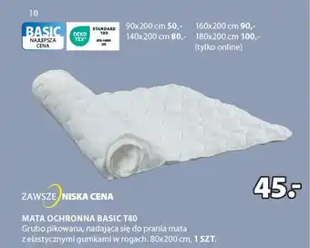 JYSK Mata ochronna Basic T40 oferta