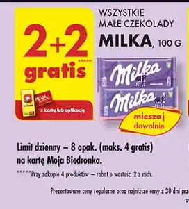 Biedronka Czekolada truskawkowa Milka oferta
