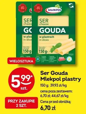 Żabka Ser Gouda Mlekpol plastry oferta