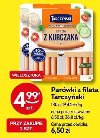 Żabka Parówki z fileta Tarczyński oferta