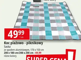 E.Leclerc Koc plażowo-piknikowy 170 x 150 cm Saska oferta