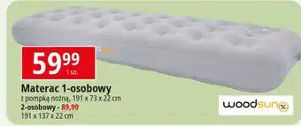 E.Leclerc Materac flokowany 2-osobowy 22 x 137 191 cm Woodsun oferta