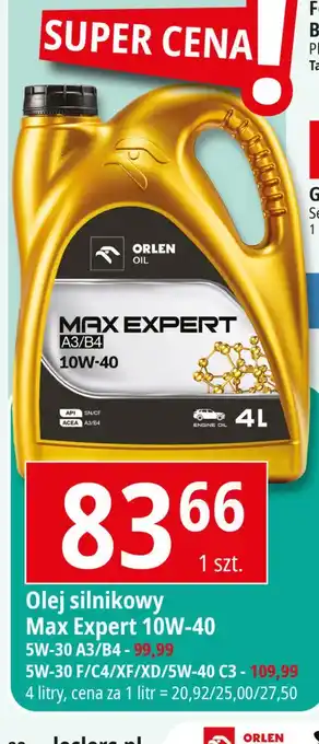 E.Leclerc Olej silnikowy max expert 10w-40 Orlen Oil oferta