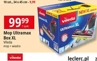 E.Leclerc Mop płaski xl Vileda Ultramax oferta