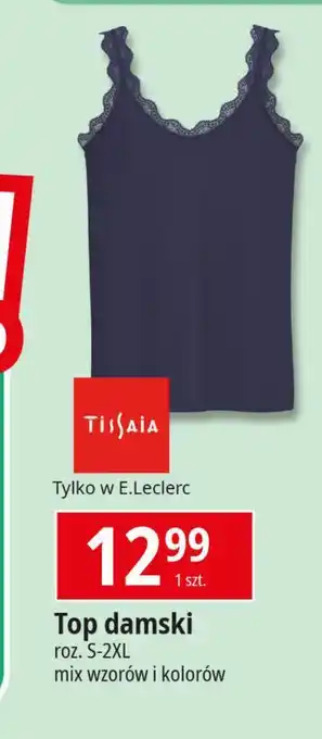E.Leclerc Top damski s-2xl Tissaia oferta
