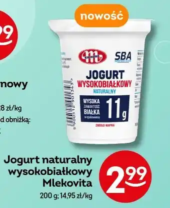 Żabka Jogurt naturalny wysokobiałkowy Mlekovita oferta