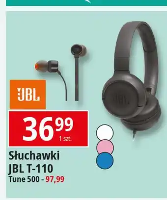 E.Leclerc Słuchawki tune 500 czarne Jbl oferta