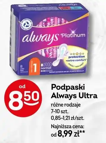Żabka Podpaski Always Ultra oferta