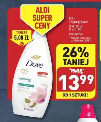 ALDI DOVE Żel pod prysznic 450 ml oferta
