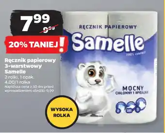 Netto Ręcznik papierowy 3-warstwowy Samelle oferta