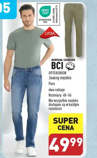 ALDI UP2FASHION Jeansy męskie oferta