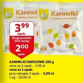 Auchan Karmelki o smaku owocowym Podniesiony Kciuk oferta