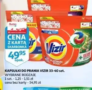 Auchan Kapsułki do prania kolorów Vizir All In One Pods oferta