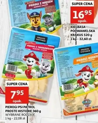 Auchan Pierogi z truskawkami psi patrol Iglotex Proste Historie oferta