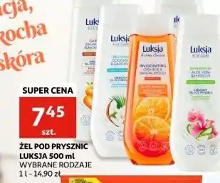 Auchan Żel pod prysznic rewitalizujące pomarańcza i drzewo sandałowe Luksja Aroma Senses oferta