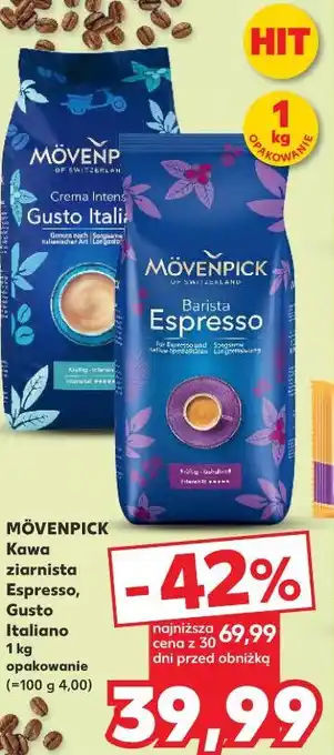 Kaufland Kawa ziarnista Movenpick 1kg oferta