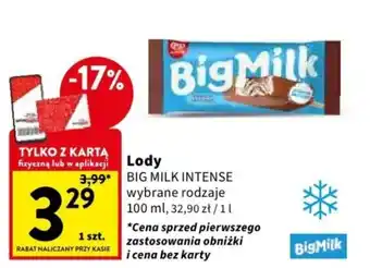 Intermarche Lody BIG MILK INTENSE 100 ml oferta