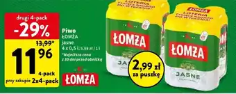 Intermarche Piwo ŁOMŻA 5x0,5l oferta