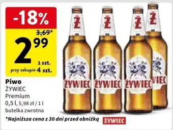 Intermarche Piwo ŻYWIEC 0,5l oferta