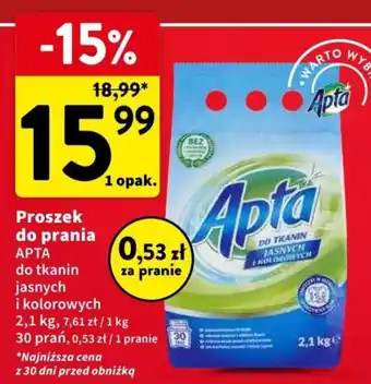 Intermarche Proszek do prania APTA 2,1kg oferta