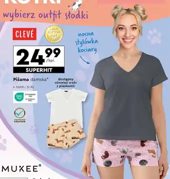 Biedronka CLEVÉ Piżama damska oferta