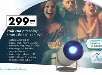 Biedronka Projektor przenośny Smart Life ESP Mini v2 oferta