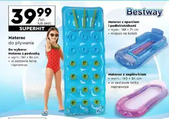 Biedronka Materac aqua lounge 160 x 84 cm Bestway oferta