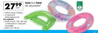 Biedronka Fotel do pływania z uchwytami 112 x 89 cm Bestway oferta
