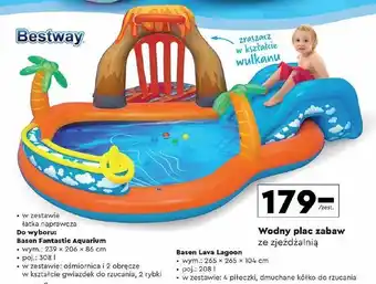 Biedronka Basen dmuchany fantastic aquarium 239x206x86cm 53052 Bestway oferta