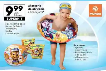 Biedronka Piłka plażowa 50 cm barbie Mondo oferta